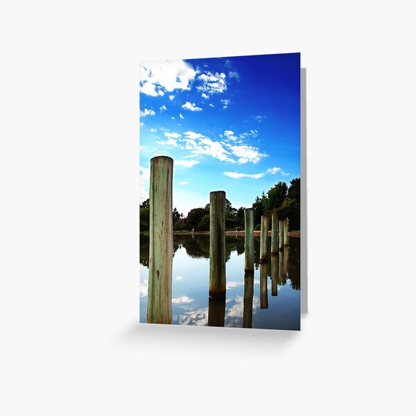 7 posts to the water Greeting Card