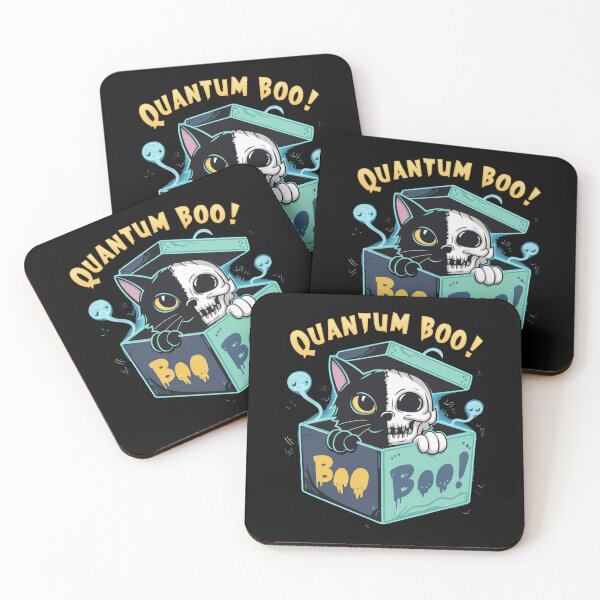 Item preview, Quantum boo, schrodinger cat, funny physics and Halloween designed and sold by NoetherSym.