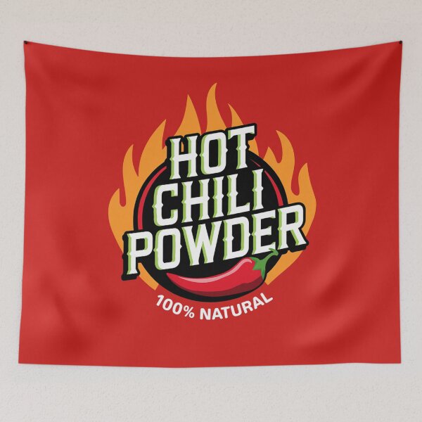 Item preview, Hot Chili powder label, matching halloween costume designed and sold by NoetherSym.