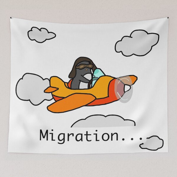 Item preview, Penguin in an Airplane designed and sold by Birdoodle.