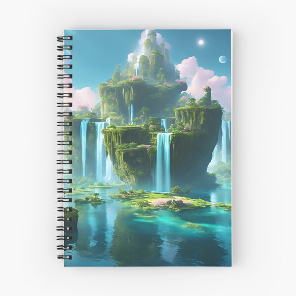Item preview, Mystical Floating Islands Connected by Waterfalls designed and sold by Have Mercy.