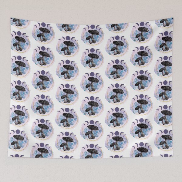 Item preview, Purple Toadstool and Moon Phase  designed and sold by WildWoodlandWitch.