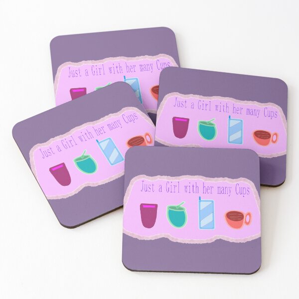Item preview, Just a Girl with her many Cups designed and sold by rubiinspirations.