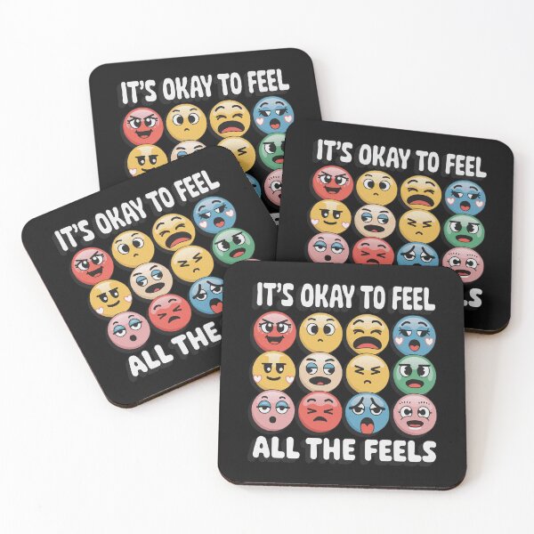Item preview, It's Okay To Feel – Colorful Emoji Emotion designed and sold by RebeccaRe.