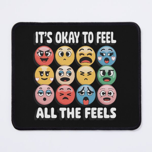 Item preview, It's Okay To Feel – Colorful Emoji Emotion designed and sold by RebeccaRe.