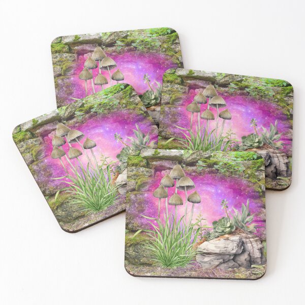 Item preview, Mushrooms Toadstool Brickwall  designed and sold by WildWoodlandWitch.