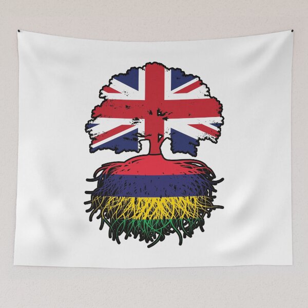 Item preview, Mauritius Mauritian British UK Tree Roots Flag designed and sold by FlagX.