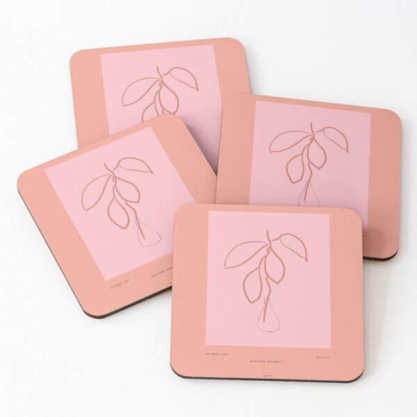 Item preview, Peachy Pink Boho Plant Leaves in Plant designed and sold by bowsbotanicals.