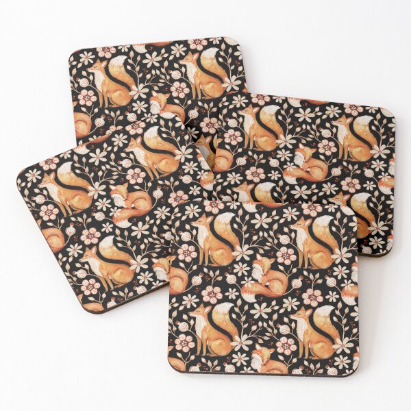 Item preview, Whimsical Fox with Flowers - Nature Inspired designed and sold by JoeysPODShop.