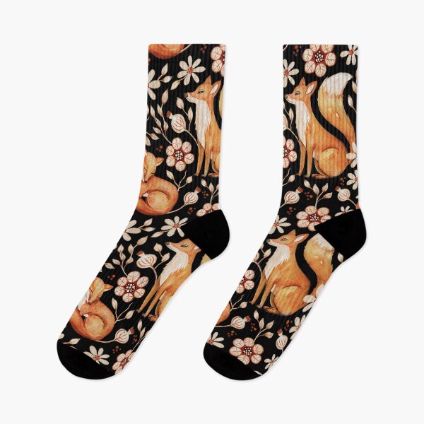 Item preview, Whimsical Fox with Flowers - Nature Inspired designed and sold by JoeysPODShop.