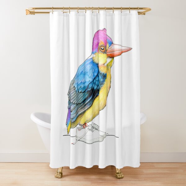 Item preview, Oriental Dwarf Kingfisher in Canvas Sneakers designed and sold by JimsBirds.