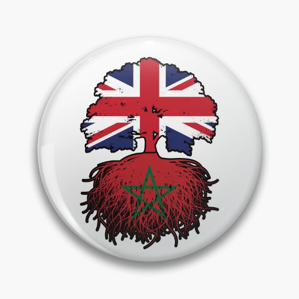 Item preview, Morocco Moroccan British UK Tree Roots Flag designed and sold by FlagX.