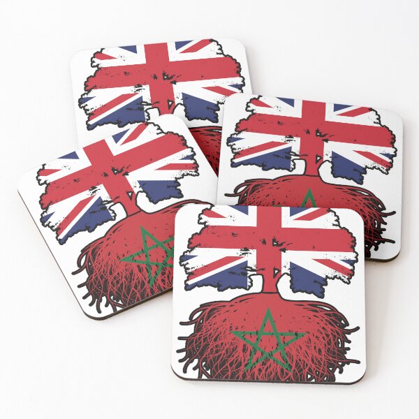 Item preview, Morocco Moroccan British UK Tree Roots Flag designed and sold by FlagX.