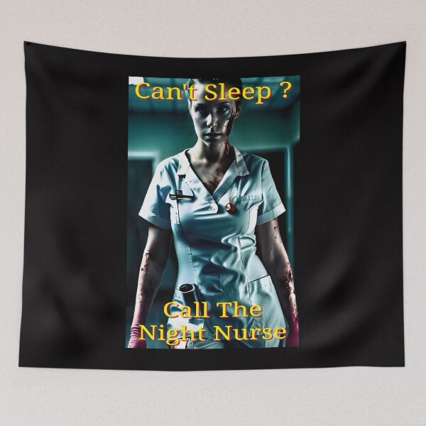 Item preview, Can't Sleep?  ...Call The Night Nurse....Halloween~ Reimagined  designed and sold by Hall-O-Gram.
