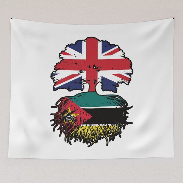 Item preview, Mozambique Mozambican British UK Tree Roots Flag designed and sold by FlagX.