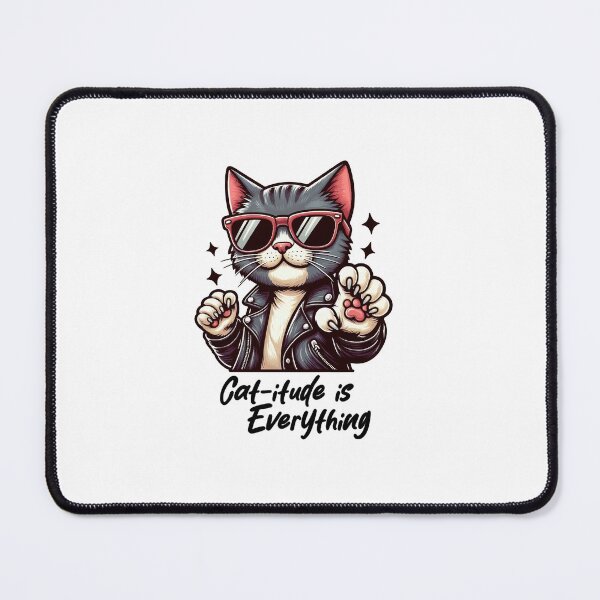 Item preview, Cat-itude is Everything- Cool Funny Cat Design designed and sold by DesignbyJanja.