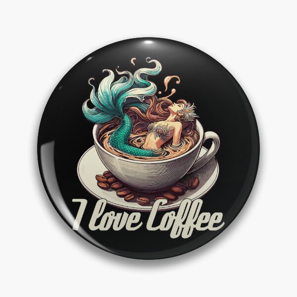 Item preview, I love coffee mug mermaid mermaid gift designed and sold by Pineapple-Tree.