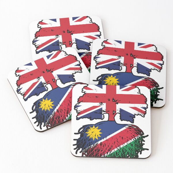 Item preview, Namibia Namibian British UK Tree Roots Flag designed and sold by FlagX.