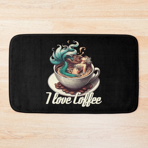 Item preview, I love coffee mug mermaid mermaid gift designed and sold by Pineapple-Tree.