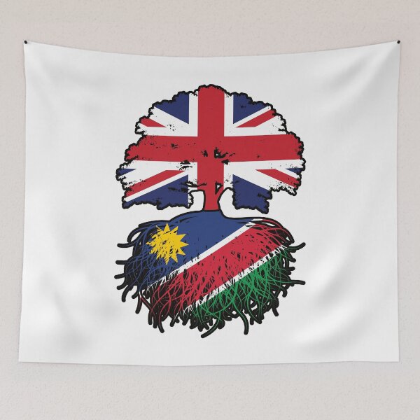 Item preview, Namibia Namibian British UK Tree Roots Flag designed and sold by FlagX.