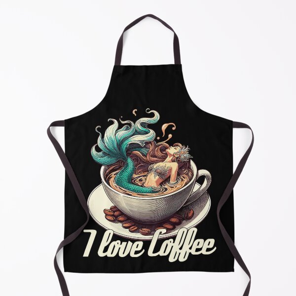 Item preview, I love coffee mug mermaid mermaid gift designed and sold by Pineapple-Tree.