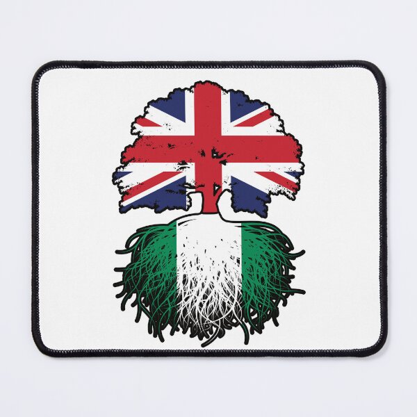 Item preview, Nigeria Nigerian British UK Tree Roots Flag designed and sold by FlagX.