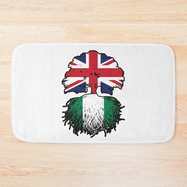 Item preview, Nigeria Nigerian British UK Tree Roots Flag designed and sold by FlagX.