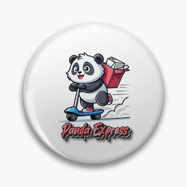 Item preview, Panda Express -  fast panda on roller scooter. Panda Bear Design designed and sold by DesignbyJanja.