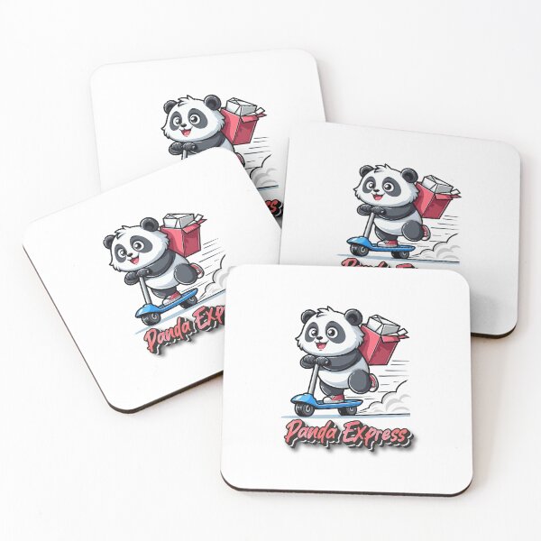 Item preview, Panda Express -  fast panda on roller scooter. Panda Bear Design designed and sold by DesignbyJanja.