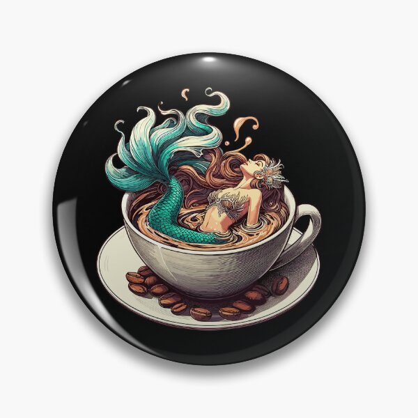 Item preview, Mermaid Bathing in Coffee Gift designed and sold by Pineapple-Tree.