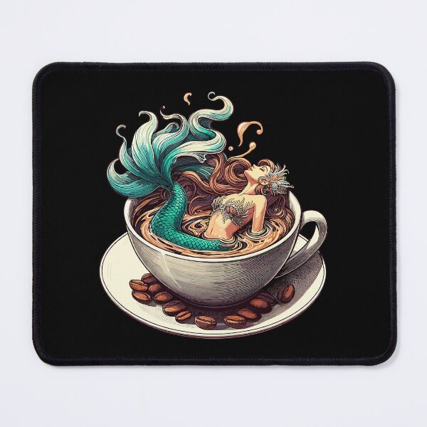 Item preview, Mermaid Bathing in Coffee Gift designed and sold by Pineapple-Tree.