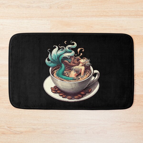 Item preview, Mermaid Bathing in Coffee Gift designed and sold by Pineapple-Tree.
