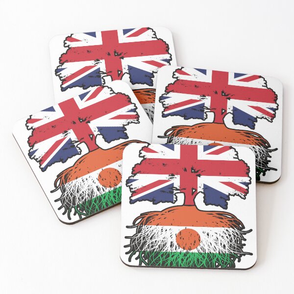 Item preview, Niger Nigerien British UK Tree Roots Flag designed and sold by FlagX.