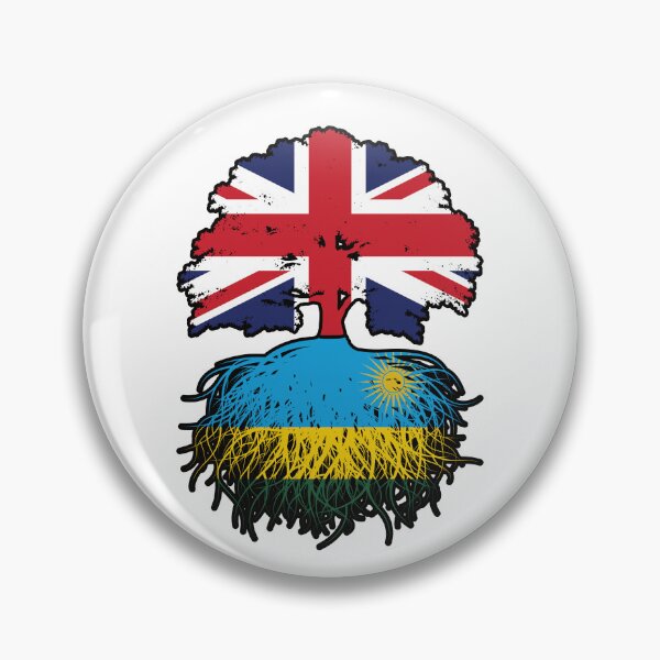 Item preview, Rwanda Rwandan British UK Tree Roots Flag designed and sold by FlagX.