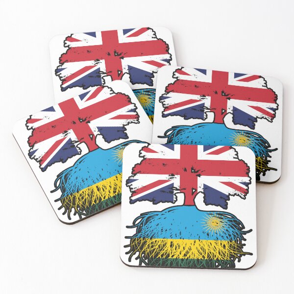 Item preview, Rwanda Rwandan British UK Tree Roots Flag designed and sold by FlagX.