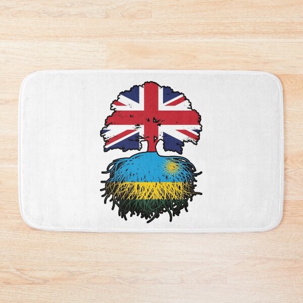Item preview, Rwanda Rwandan British UK Tree Roots Flag designed and sold by FlagX.