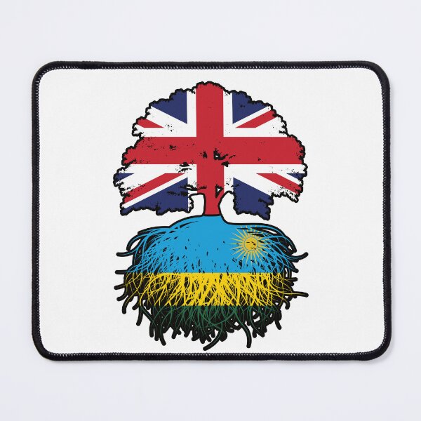 Item preview, Rwanda Rwandan British UK Tree Roots Flag designed and sold by FlagX.
