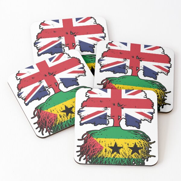 Item preview, Sao Tome and Principe Sao Tomean British UK Tree Roots Flag designed and sold by FlagX.