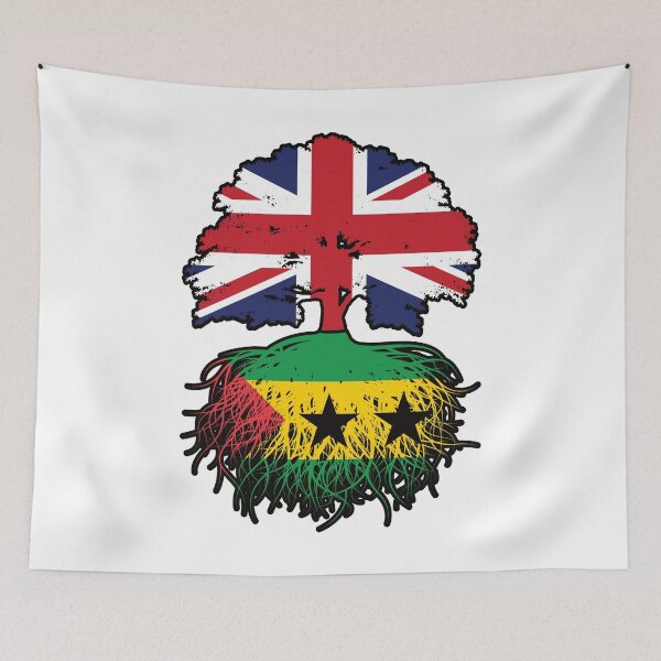 Item preview, Sao Tome and Principe Sao Tomean British UK Tree Roots Flag designed and sold by FlagX.