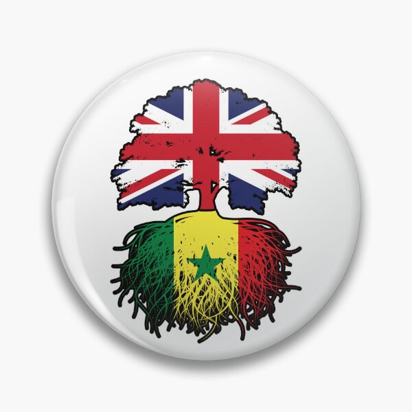 Item preview, Senegal Senegalese British UK Tree Roots Flag designed and sold by FlagX.