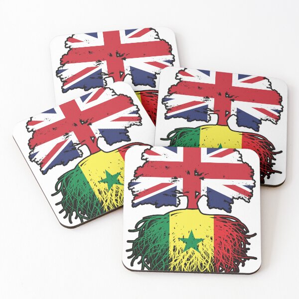 Item preview, Senegal Senegalese British UK Tree Roots Flag designed and sold by FlagX.