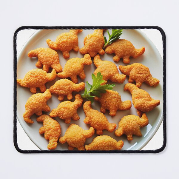 Item preview, Dino nuggets on a plate designed and sold by PatternBestFan.
