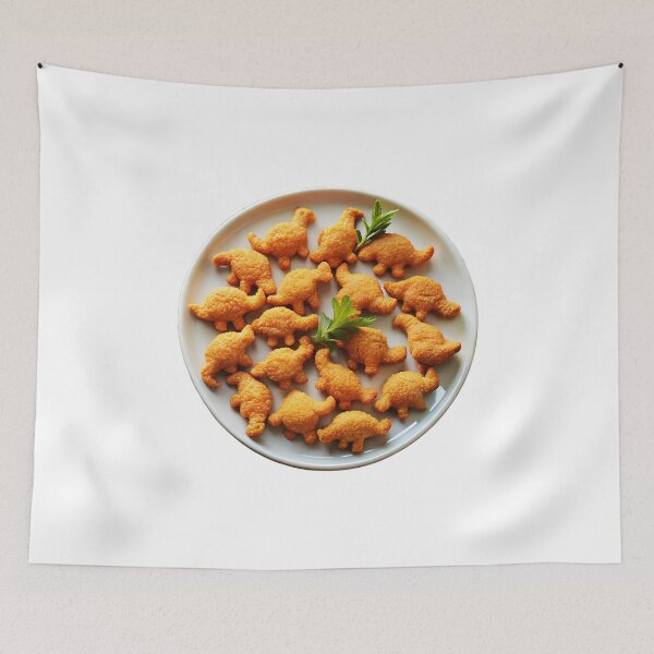Item preview, Dino nuggets on a plate designed and sold by PatternBestFan.