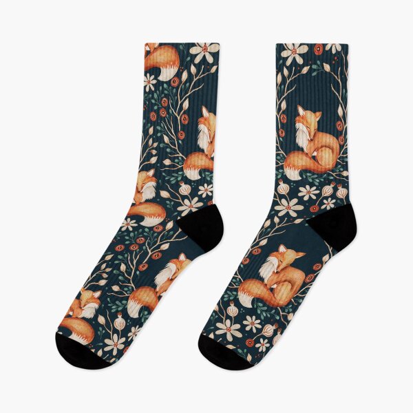 Artikelvorschau, Fuchs und Wildblumen – die Schönheit der Natur in voller Blüte entworfen und verkauft von JoeysPODShop.