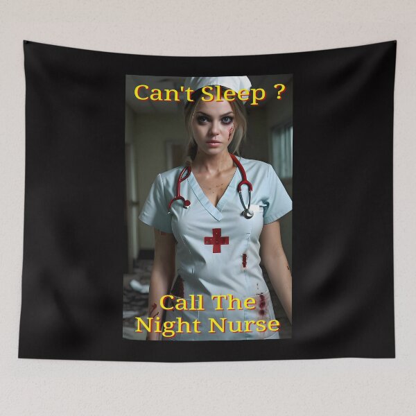 Item preview, Can't Sleep?  ...Call The Night Nurse....Halloween~ Reimagined  designed and sold by Hall-O-Gram.