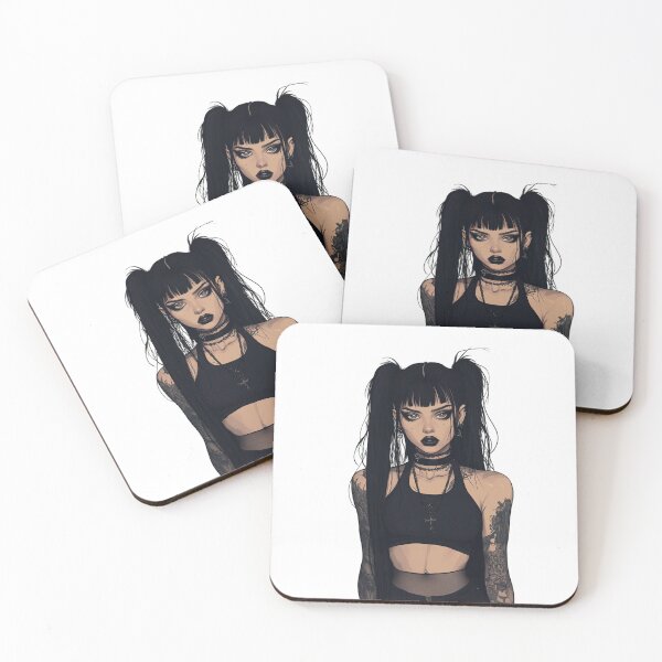 Item preview, goth girl designed and sold by CursedbyLilith.