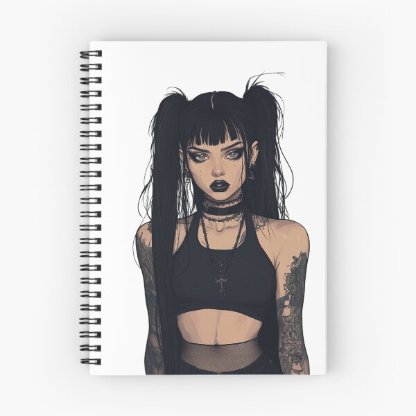 Item preview, goth girl designed and sold by CursedbyLilith.