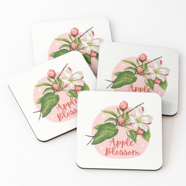 Artikelvorschau, Arkansas State Apfelblüten-Blumen-Aquarell-klassisches T-Shirt Sticker entworfen und verkauft von ThinkNature!.