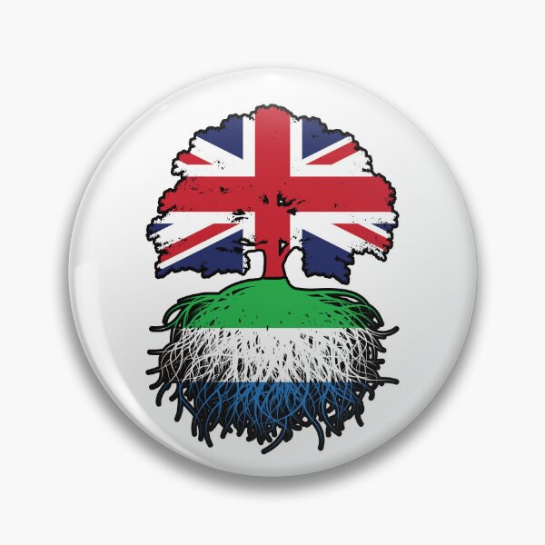 Artikelvorschau, Sierra Leone Sierra Leonean Britisch UK Baumwurzeln Flagge entworfen und verkauft von FlagX.
