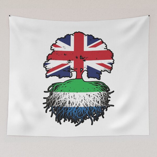 Item preview, Sierra Leone Sierra Leonean British UK Tree Roots Flag designed and sold by FlagX.